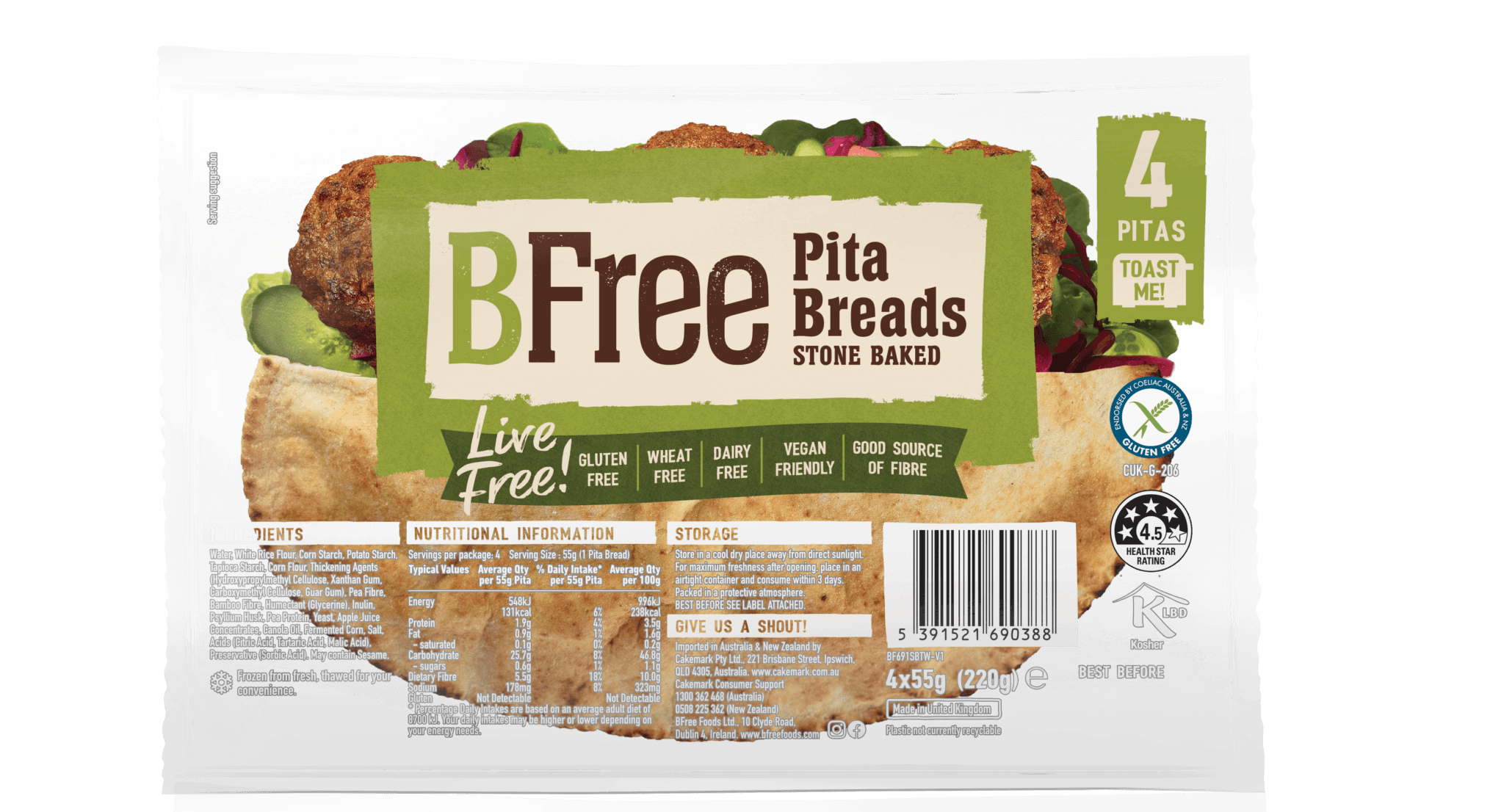 Low Carb High Protein Wraps BFree Foods Australia