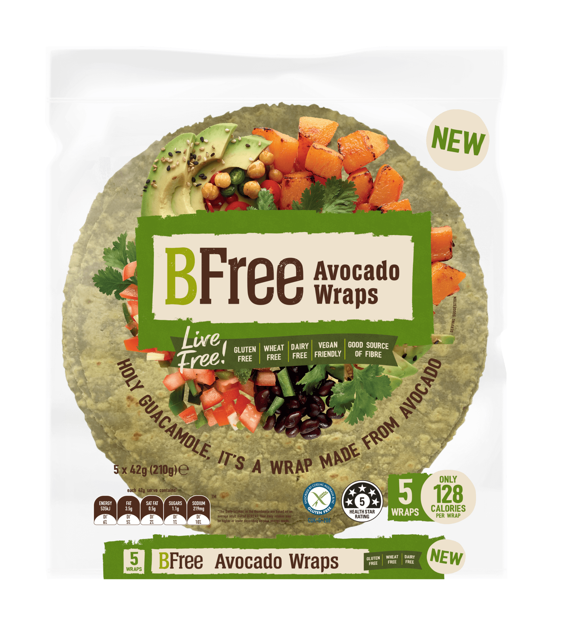 Low Carb High Protein Wraps BFree Foods Australia