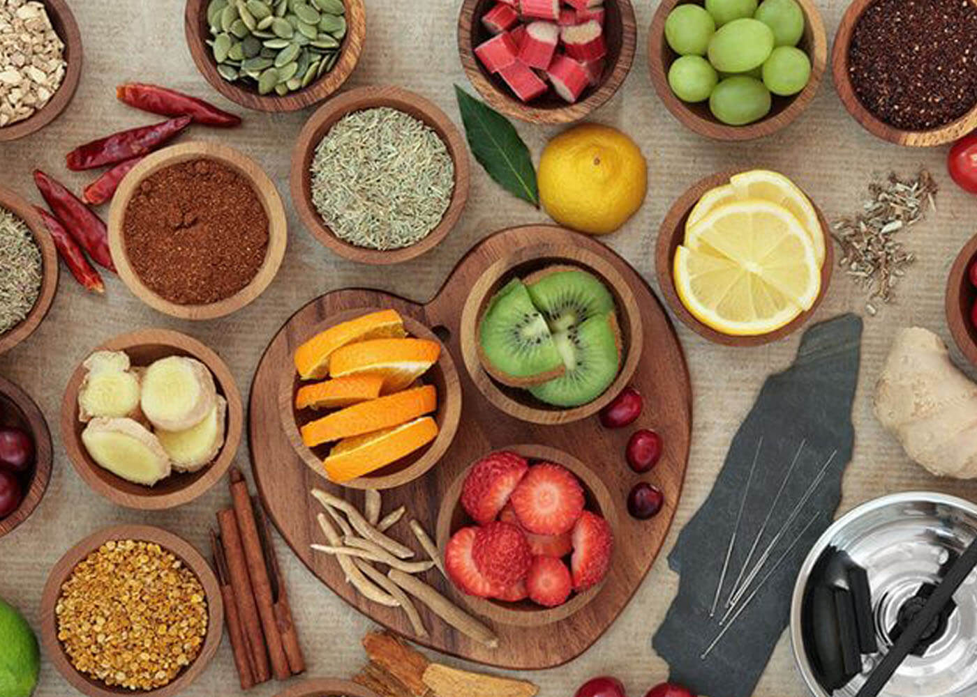 Healthy foods selection