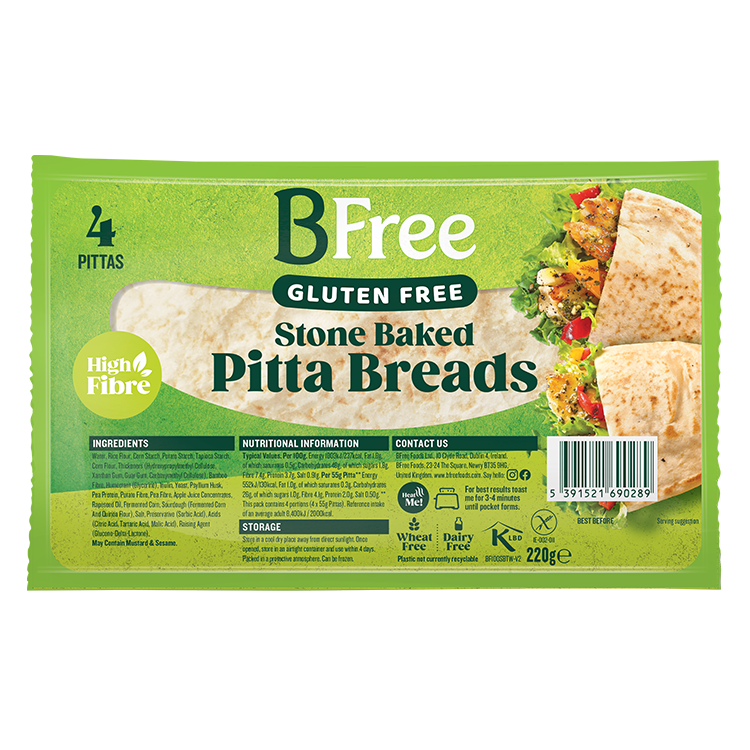BFree Gluten Free Pitta Breads packshot