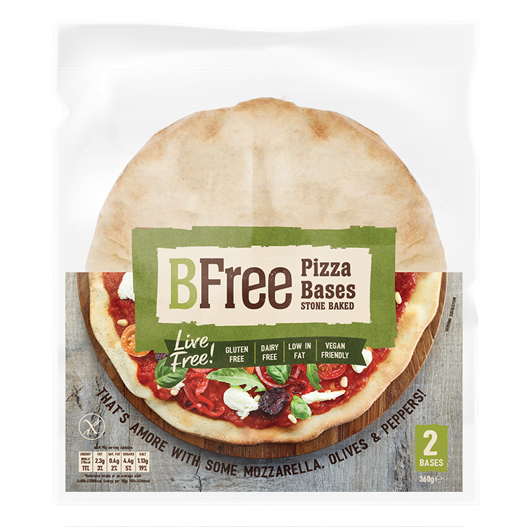 BFree gluten free Pizza Bases packshot