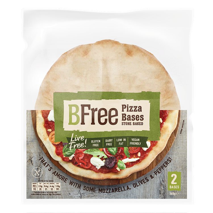 BFree gluten free Pizza Bases packshot