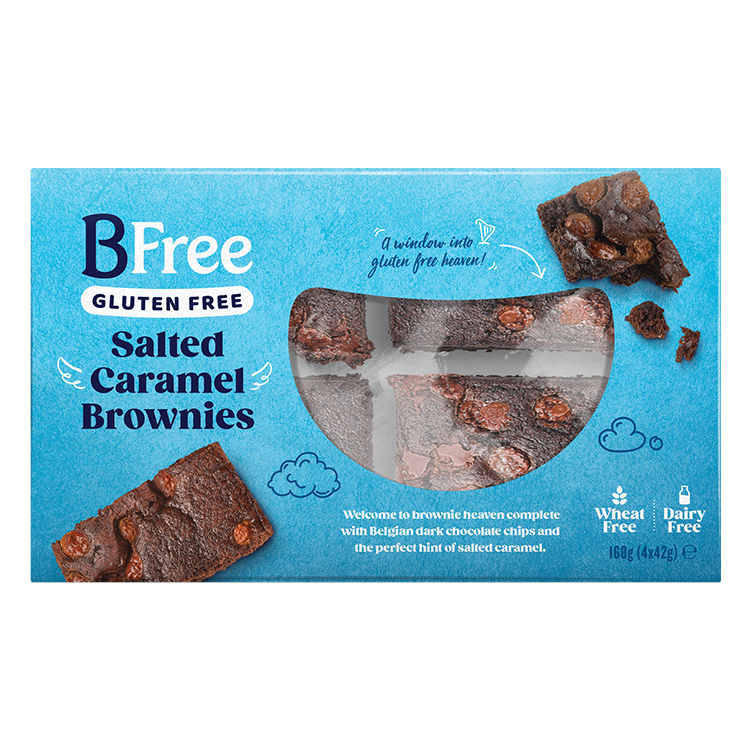 Gluten free salted caramel brownies