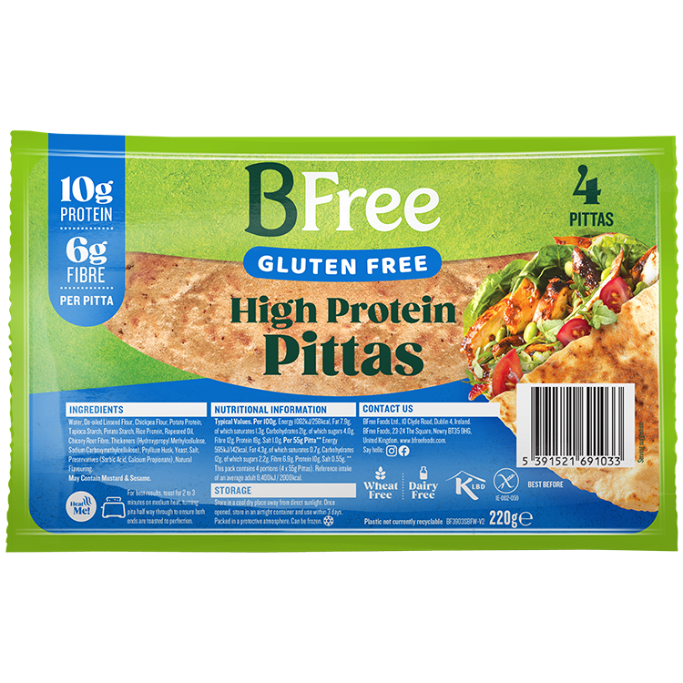 High protein pittas
