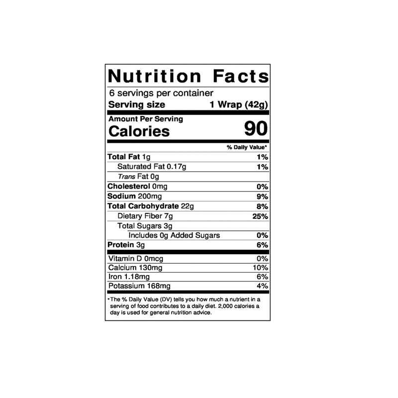 Sweet Potato Wraps BFree Foods USA