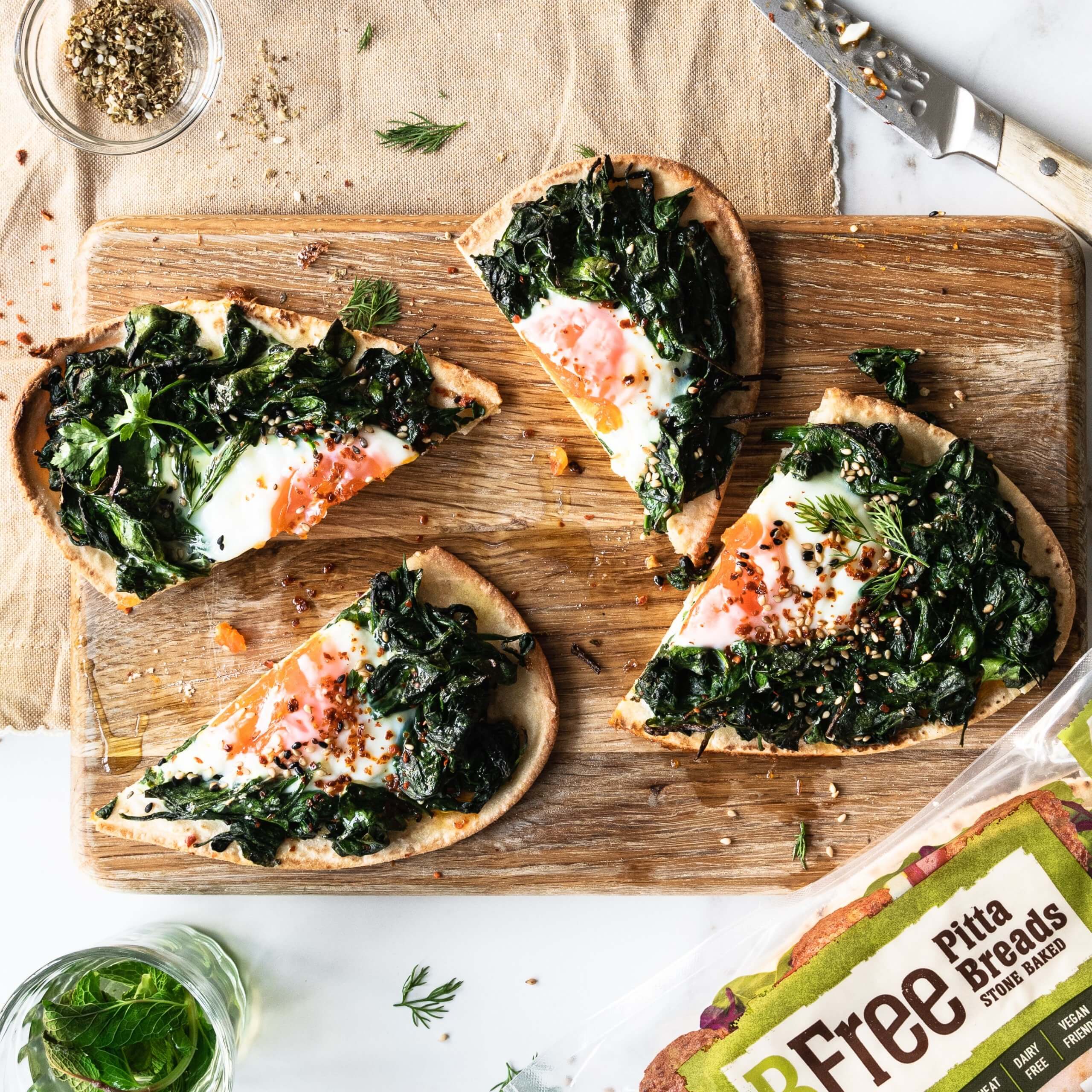 Turkish Style Breakfast Pita Pizza BFree Foods USA